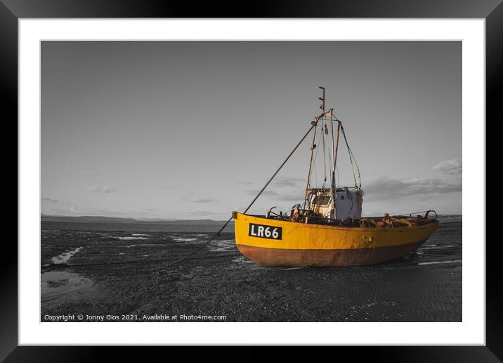 The Yellow Boat  Framed Mounted Print by Jonny Gios