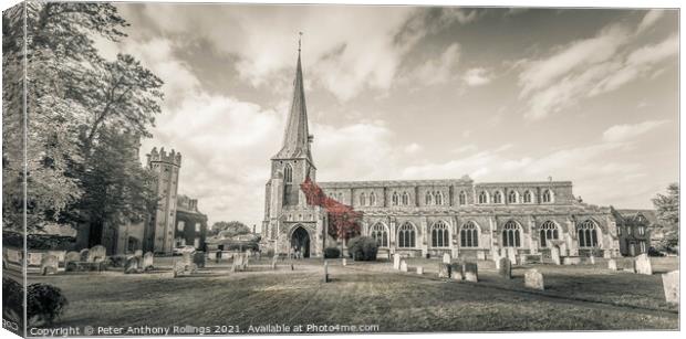 St Marys Church Canvas Print by Peter Anthony Rollings