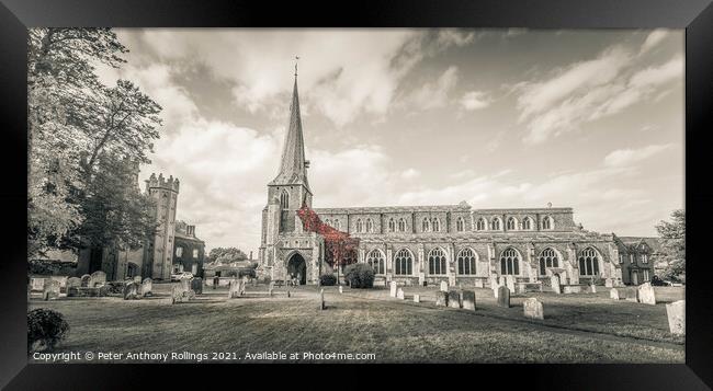 St Marys Church Framed Print by Peter Anthony Rollings