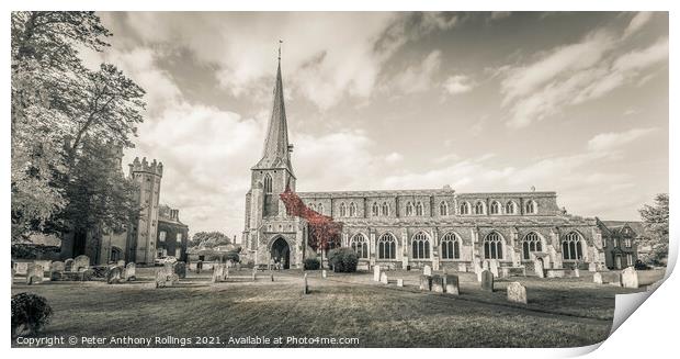 St Marys Church Print by Peter Anthony Rollings