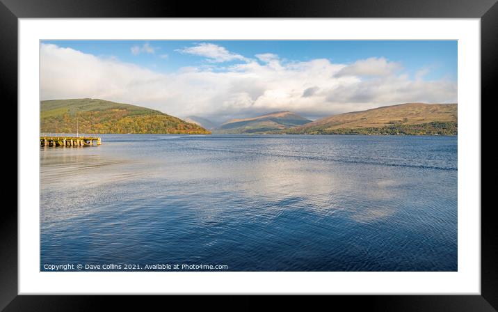 Loch Fyne & Loch Shira Meeting Point, Scotland Framed Mounted Print by Dave Collins