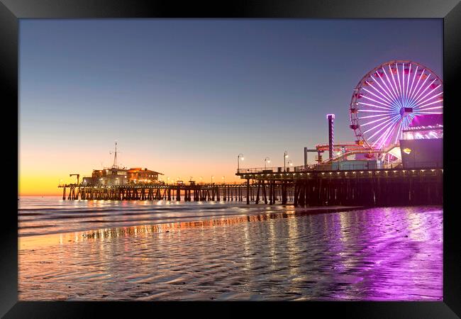 Pacific Park Santa Monica Framed Print by peter schickert