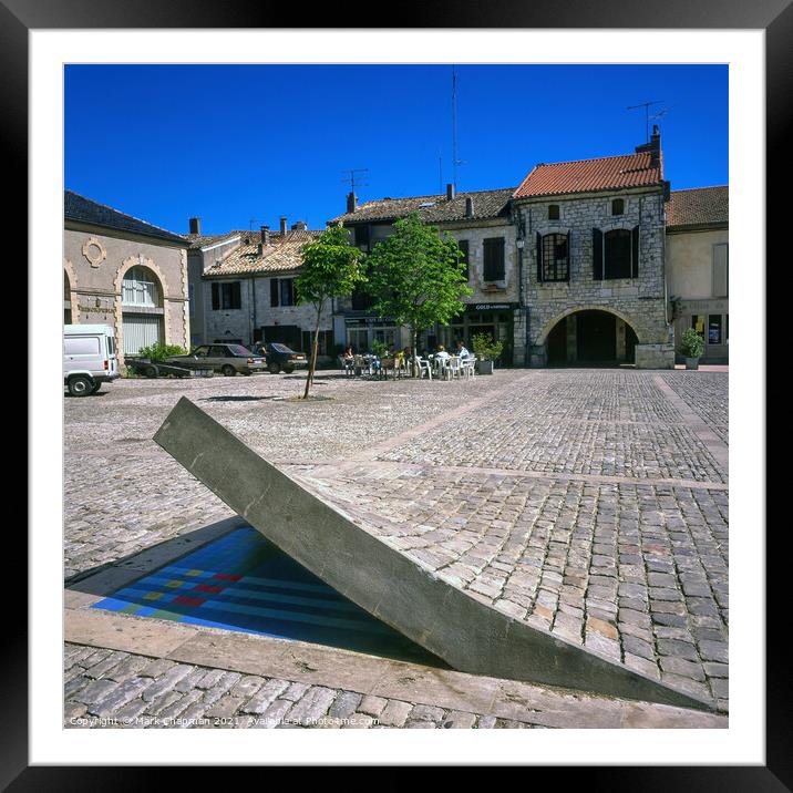 Place des Cornieres, Lauzerte, France Framed Mounted Print by Photimageon UK