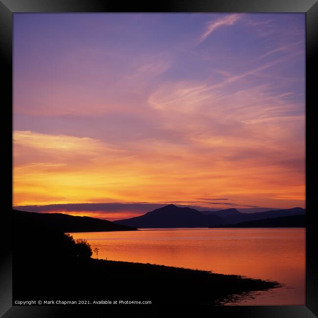 Sunset, Ard Dorch, Isle of Skye, Scotland Framed Print by Photimageon UK
