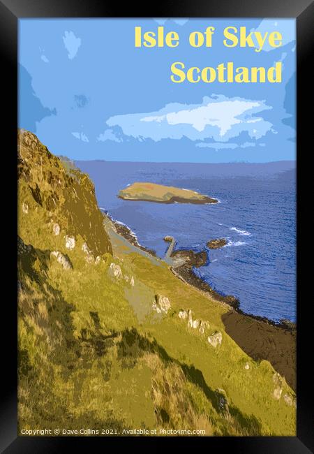 Staffin Slipway, Isle of Skye - Digital Art Framed Print by Dave Collins