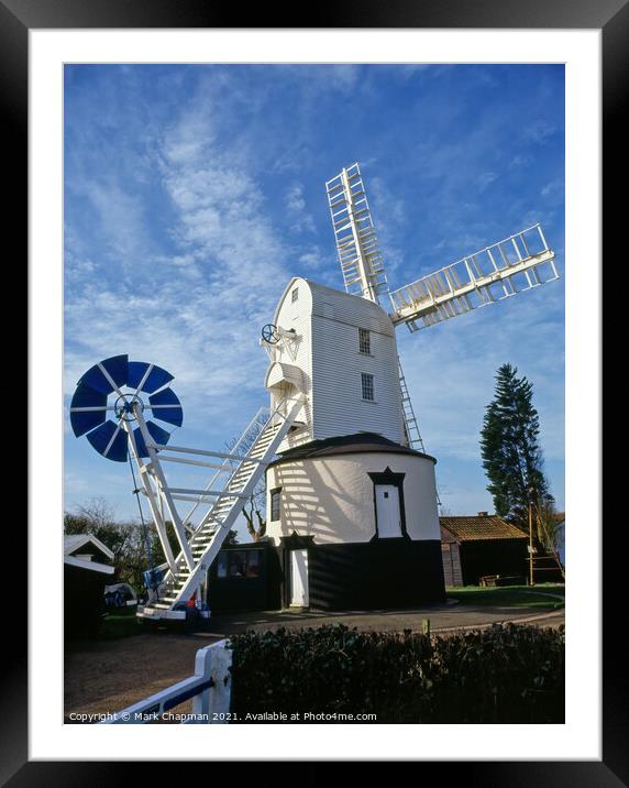 Saxstead Green Windmill, Suffolk, UK Framed Mounted Print by Photimageon UK