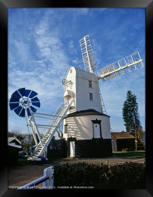 Saxstead Green Windmill, Suffolk, UK Framed Print by Photimageon UK