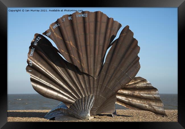 The Scallop, sculpture by Maggi Hambling  Framed Print by Ian Murray