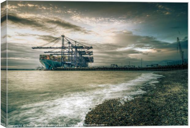 Felixstowe Canvas Print by Peter Anthony Rollings