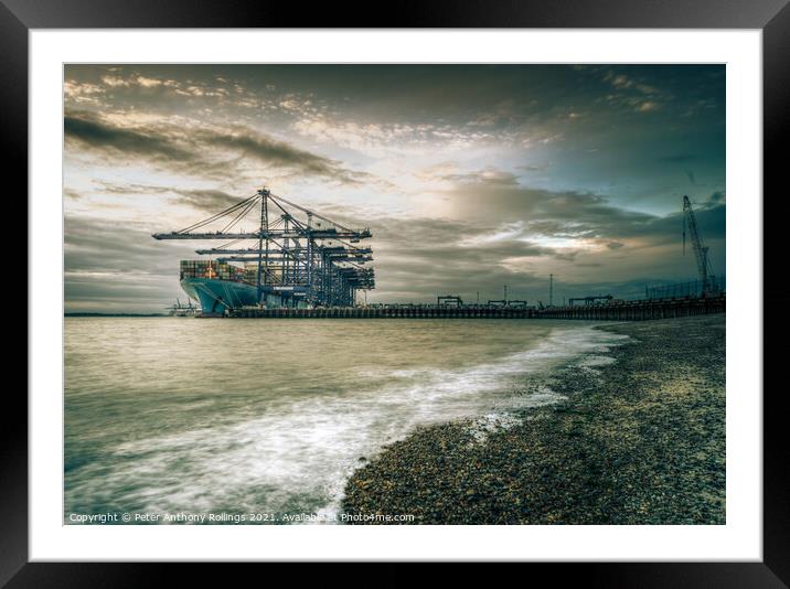 Felixstowe Framed Mounted Print by Peter Anthony Rollings
