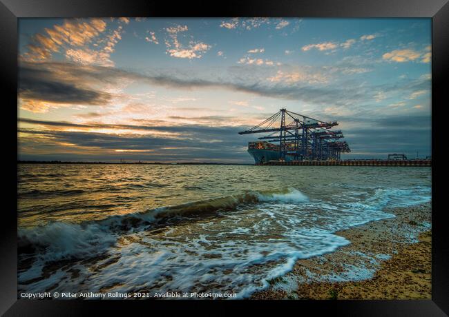 Felixstowe Framed Print by Peter Anthony Rollings