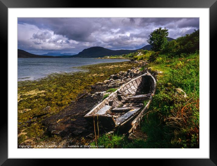Old wooden boat, Ard Dorch, Skye Framed Mounted Print by Photimageon UK