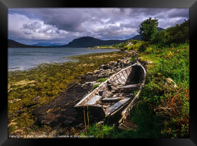 Old wooden boat, Ard Dorch, Skye Framed Print by Photimageon UK