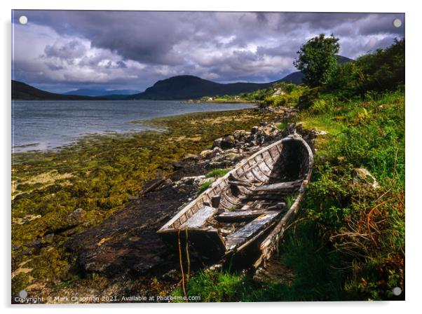 Old wooden boat, Ard Dorch, Skye Acrylic by Photimageon UK