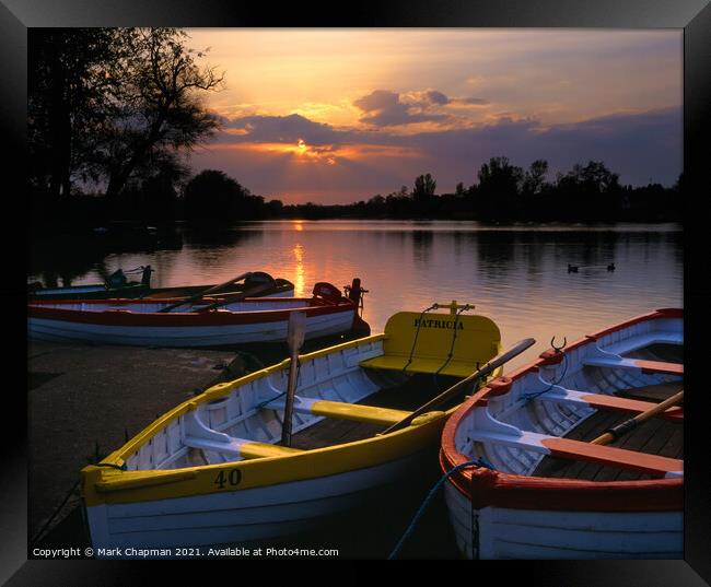 Sunset over Thorpeness Meare, Suffolk Framed Print by Photimageon UK