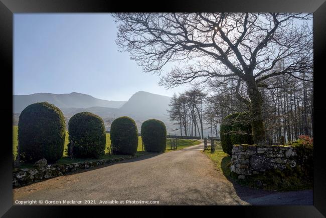 Cadair Idris mountain Snowdonia Framed Print by Gordon Maclaren