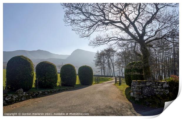 Cadair Idris mountain Snowdonia Print by Gordon Maclaren