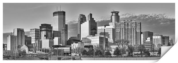 Minnepolis, Minnesota skyline Print by Jim Hughes