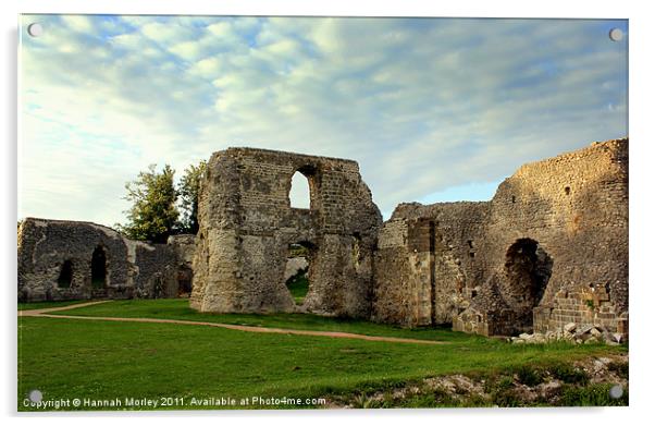 Lewes Priory Ruins 3 Acrylic by Hannah Morley