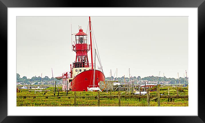 The Tollesbury Lightship  Framed Mounted Print by Peter F Hunt