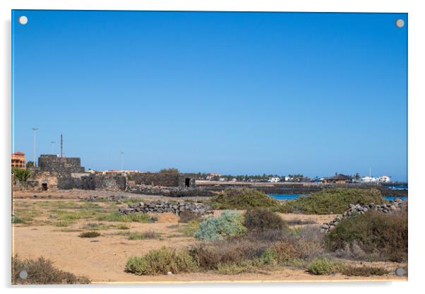 caleta de fuste, Fuerteventura, Spain  Acrylic by chris smith