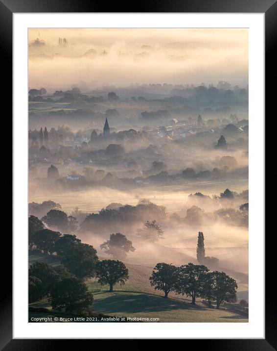 Welland Fog Framed Mounted Print by Bruce Little