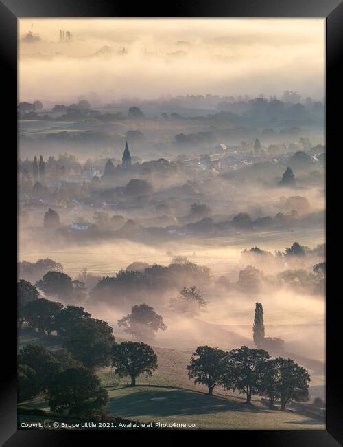 Welland Fog Framed Print by Bruce Little