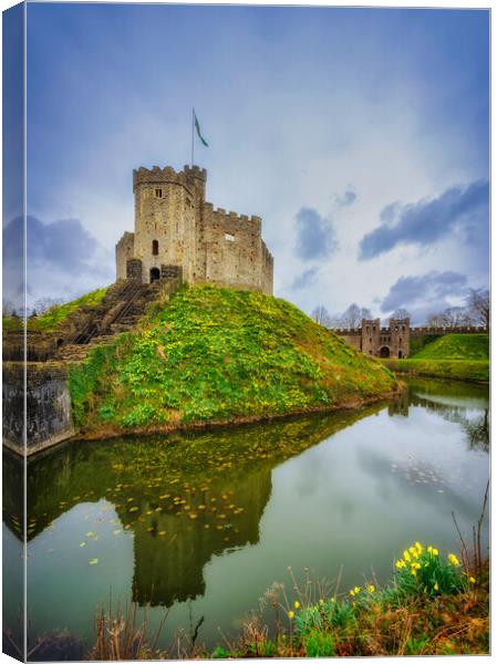 The Keep, Cardiff Castle Canvas Print by Richard Downs
