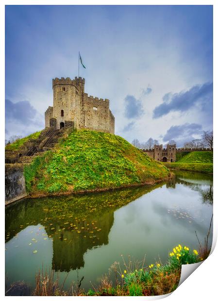 The Keep, Cardiff Castle Print by Richard Downs