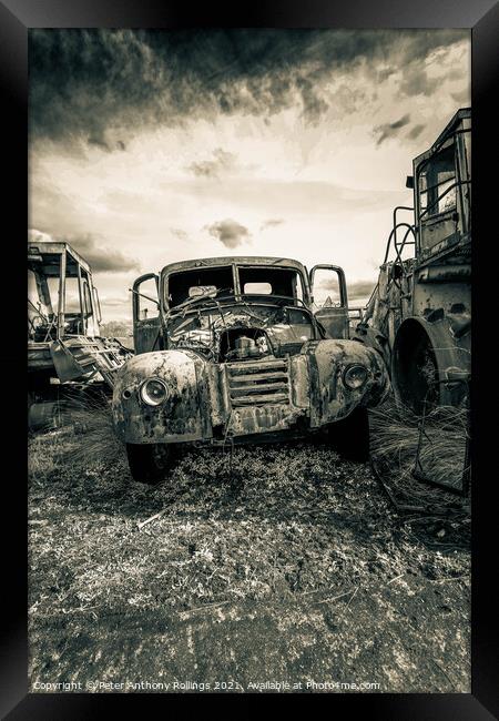 Rust & Ruin Framed Print by Peter Anthony Rollings