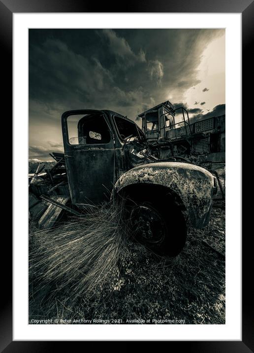 Rust & Ruin Framed Mounted Print by Peter Anthony Rollings