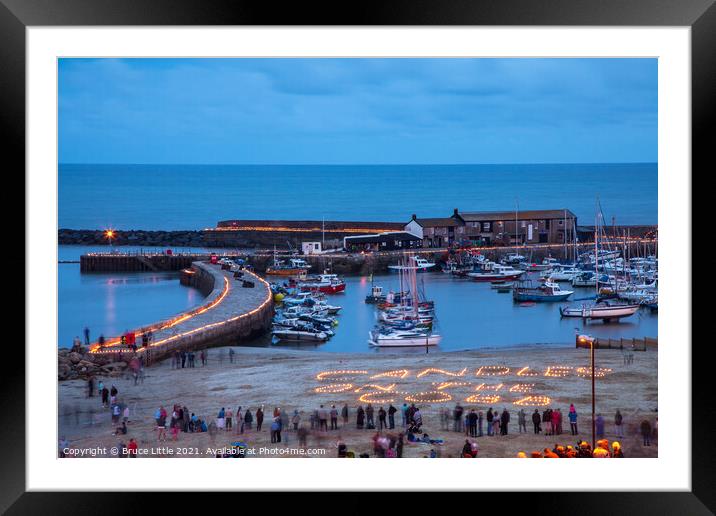 Candles on the Cobb Framed Mounted Print by Bruce Little