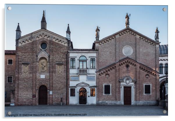 Oratory of Saint George, Scuola del Santo and Archconfraternity  Acrylic by Dietmar Rauscher