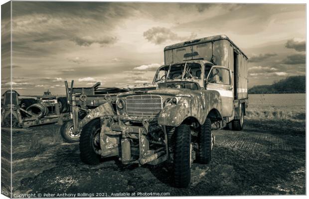 Rust & Ruin Canvas Print by Peter Anthony Rollings