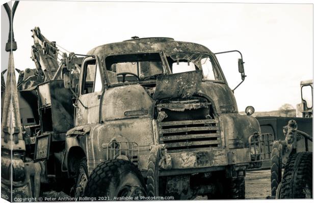 Rust & Ruin Canvas Print by Peter Anthony Rollings