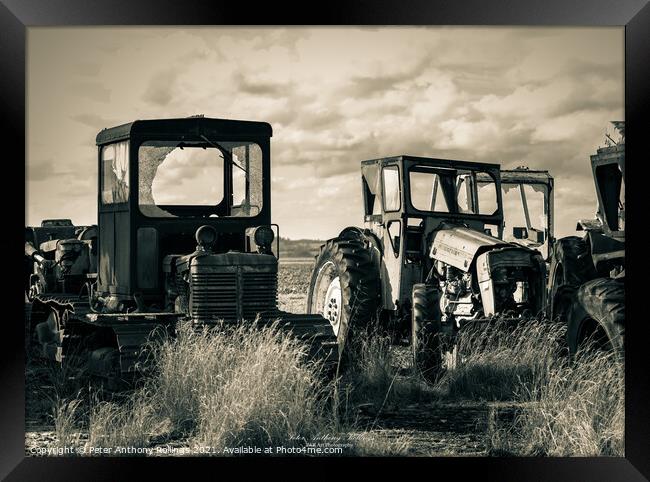 Rust & Ruin Framed Print by Peter Anthony Rollings