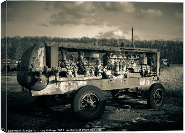 Rust & Ruin Canvas Print by Peter Anthony Rollings
