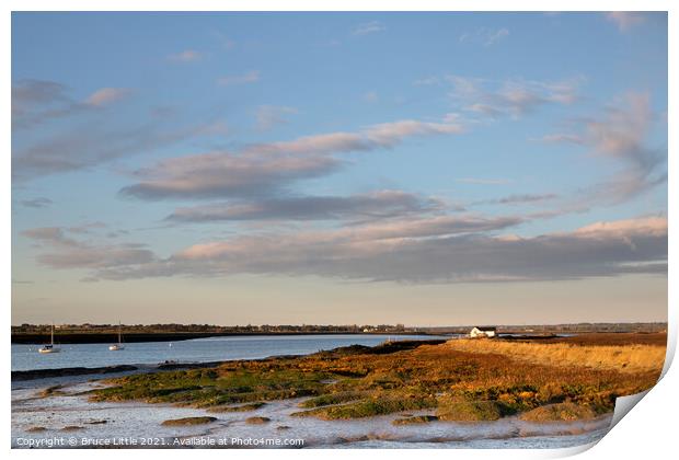 River Crouch View Print by Bruce Little