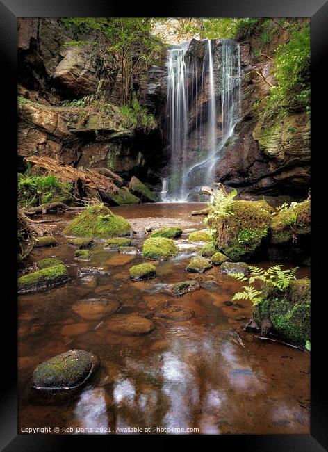 Roughting Linn, Northumberland Framed Print by Rob Darts