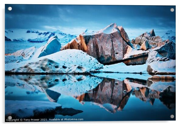 Glacier Kings Acrylic by Tony Prower