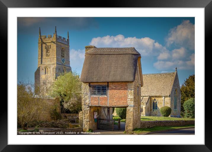 The Lych Gate  Framed Mounted Print by Viv Thompson