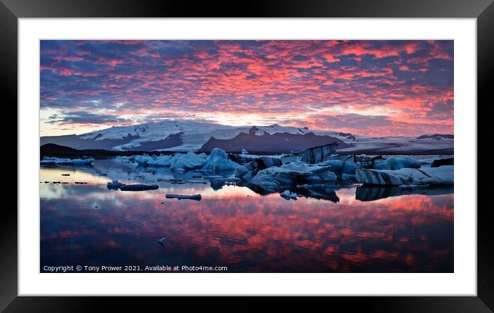 Red Reflections Framed Mounted Print by Tony Prower