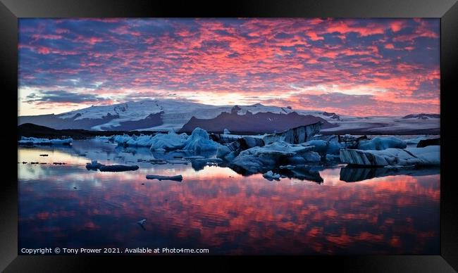 Red Reflections Framed Print by Tony Prower