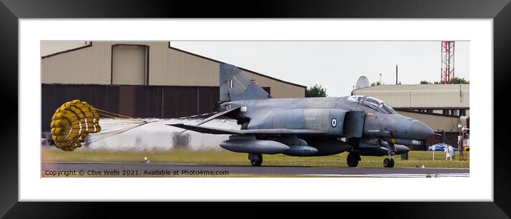 F-4E Phantom from the Hellenic Air Force Framed Mounted Print by Clive Wells