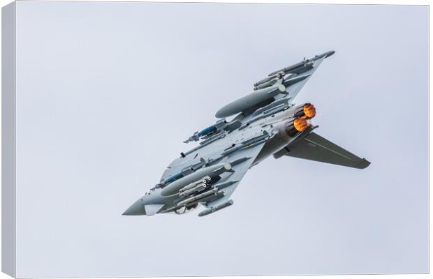 BAE Systems Typhoon loaded up with weapons Canvas Print by Jason Wells