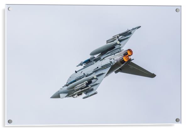 BAE Systems Typhoon loaded up with weapons Acrylic by Jason Wells