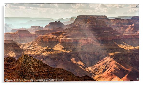 Grand Canyon South Rim as seen from  Desert View, Arizona, USA Acrylic by Pere Sanz