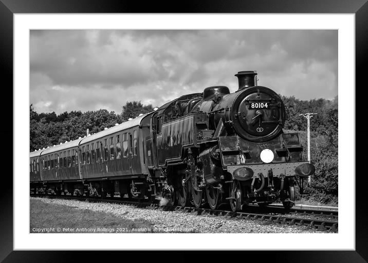 Corfe Locomotive Framed Mounted Print by Peter Anthony Rollings