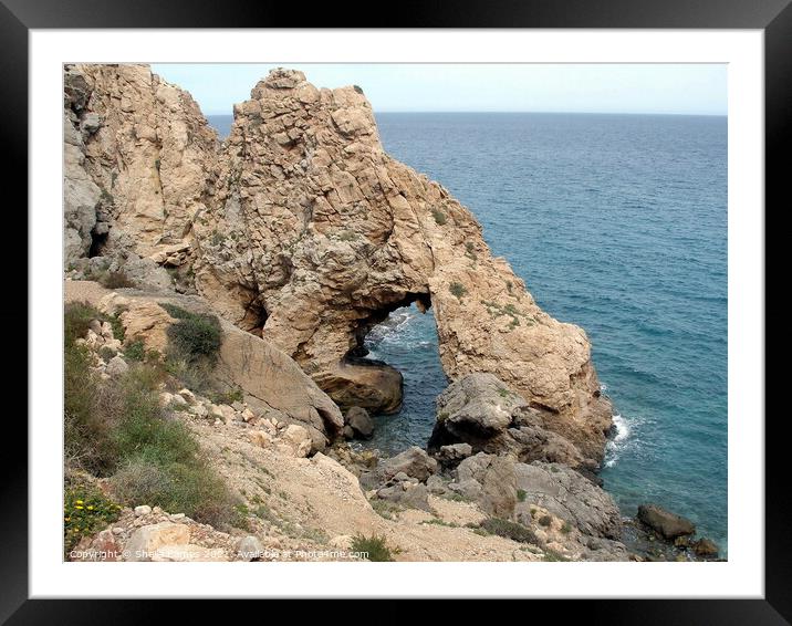 Pirulico Rocks, ne Mojacar, Spain Framed Mounted Print by Sheila Eames