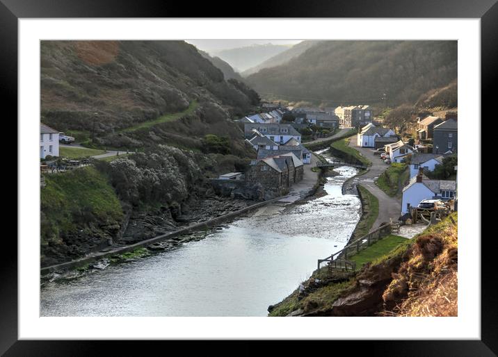 Boscastle harbour Framed Mounted Print by Dave Bell